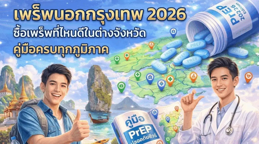 หา PrEP นอกกรุงเทพฯ: เลือกบริการใกล้บ้านและตรวจสอบสิทธิอย่างไร