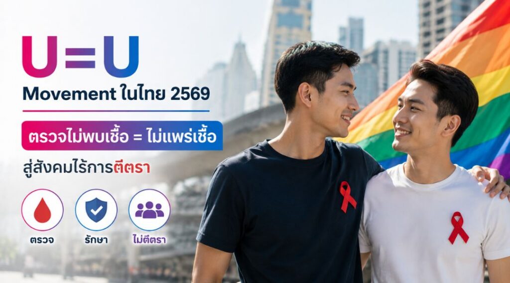 U=U Movement ในไทย 2569 ตรวจไม่พบเชื้อ = ไม่แพร่เชื้อ สู่สังคมไร้การตีตรา